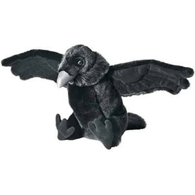 Image of Wild Republic Raven Plush, Cuddlekins, Stuffed Animal, Soft toy, Gifts for Kids, 12 Inches