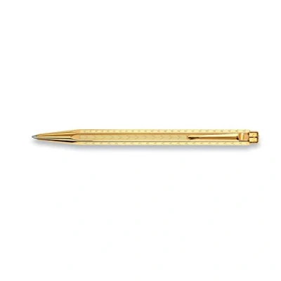 Image of Caran d&#039;Ache Chevron Ballpoint Pen Gilt