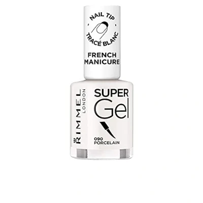 Image of Rimmel London Super Gel French Manicure Nail Tip Whitener, 90 Porcelain, 12 ml