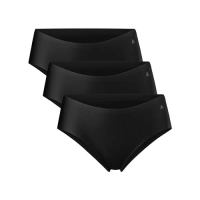 Image of DANISH ENDURANCE 3 Pack Men&#039;s Organic Cotton Stretch Boxer Shorts,Tag Free Underwear, Classic Fit, Black, Medium