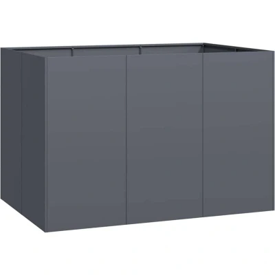 Image of vidaXL Planter Anthracite 120x80x80 cm Steel