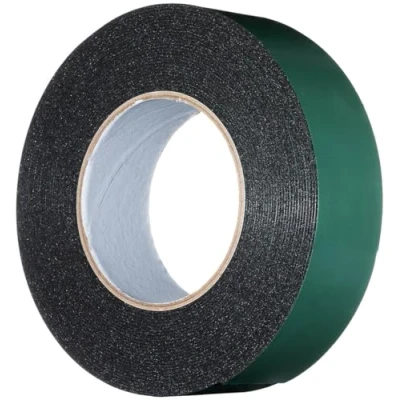 Image of YoiYee 40mm x 10m Double Sided Foam Tape, Strong Sticky Adhesive Green Film Glazing PE Sponge Strip Mounting Black