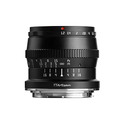 Image of TT Artisan 50 mm F1.2 APS C Lens Connection Leica L Sigma Panasonic Black Manual Focus Optical Construction 11 Elements in 7 Groups