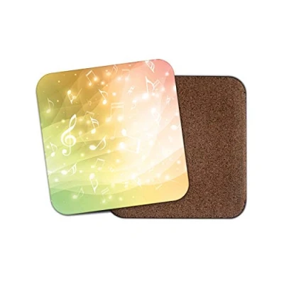 Image of 1 x Pretty Musical Notes Coaster Sheet Music Student Teacher Musician #14870
