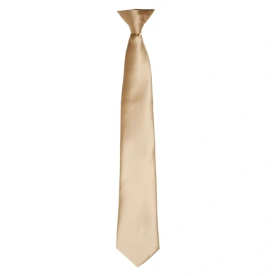 Image of Premier Unisex Adult Satin Tie (Khaki) One Size