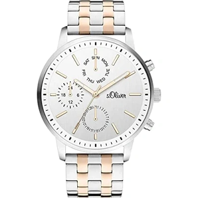 Image of s.Oliver Damen Analog Quarz Uhr mit Edelstahl Armband SO 4323 MM