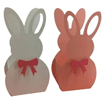 Image of Easter Cutting Dies for Card Making, Happy Rabbit Eggs Metal Embossing Stencil Template DIY Scrapbooking Paper Album Decor Craft Art Stamp (Bunny Gift Box)