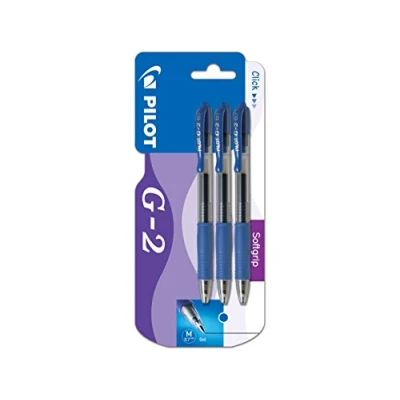 Image of Pilot G207 Retractable Gel Rollerball 0.7 mm (Pack of 3) Blue