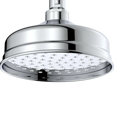 Image of Deva HEAH02 Traditional Shower Head, Chrome, 6&quot;