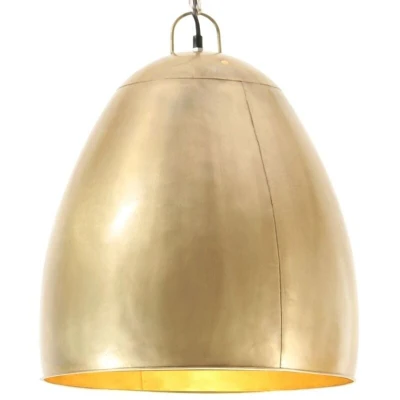 Image of vidaXL Industrial Hanging Lamp 25 W Brass Round 42 cm E27
