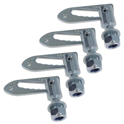 Image of AB Tools M12 Antiluce Drop Catch Anti Luce Fasteners Tail Gate Trailers Gates Lorries 4pc