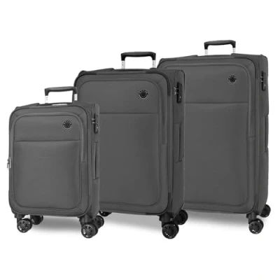 Image of MOVOM Atlanta Luggage Set, One Size, Grey, Suitcase Set