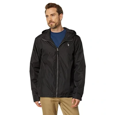 Image of U.S. Polo Assn. Solid Windbreaker Black SM,