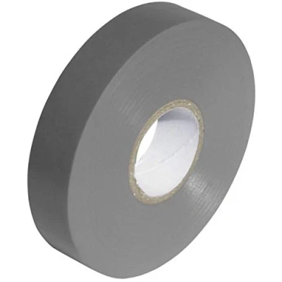 Image of Grey PVC Electrical Insulation Tape Roll 33m x 19mm x1