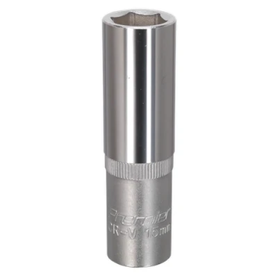Image of Sealey Premier WallDrive® Socket 15mm Deep 1/2&quot;Sq Drive