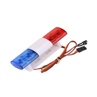 Image of Keenso RC Police Light, Red and Blue Flashing Light LED Warning Suitable for Model car Truck AccessoryParts of mold