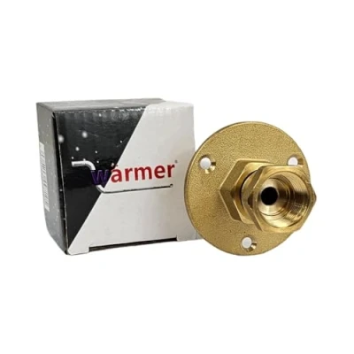 Image of Wärmer System Wallplate PSW Flange Bracket for Outside Tap Universal Adaptor Use with 16mm Plastic Pipe Through The Wall 1/2 inch BSP Flanged Fitting