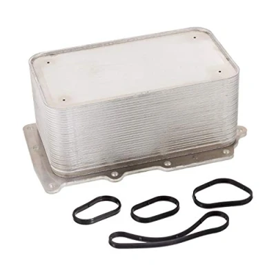 Image of 1643074, 1643074SK1, 1725348, 1725348SK1, 1780140 Oil Cooler FEBI BILSTEIN 103371 with gaskets/seals DAF: CF 85