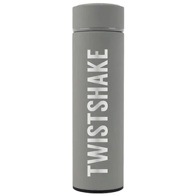 Image of Twistshake Hot or Cold Bottle for baby, Thermo, BPA free, 420ml, Pastel Grey, 78302
