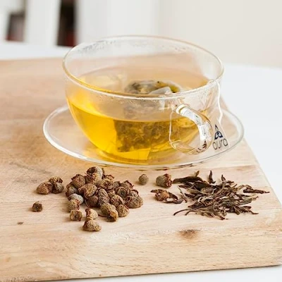 Image of HappyT Aura Herbal Tea Revitalise the Heart &amp; Mind Happy Tea: 20 Bags Functional 100% Natural Ingredients Vegan Cruelty Free Wellness