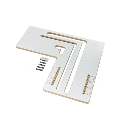 Image of MDF Belfast Sink Worktop Jig Precision Cutting DIY Kitchen Perfect for All Materials Centering Pegs Included