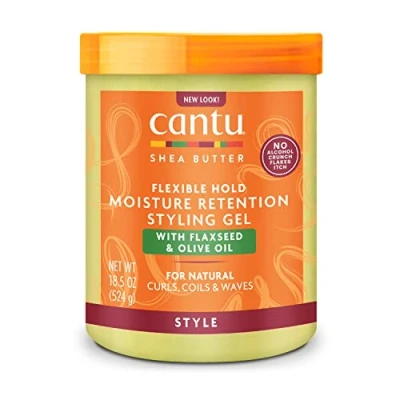 Image of Cantu Moisture Retention Styling Gel with Flaxseed &amp; Olive Oil 524g