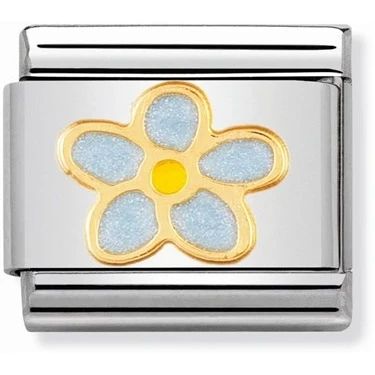 Image of Nomination Forget Me Not Charm Stainless Steel