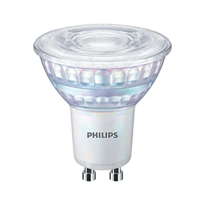 Image of PHILIPS LED Classic 4W GU10 Glass Dimmable Spot Light (Replacement for 50 W Halogen) 2700K Warm White (1)