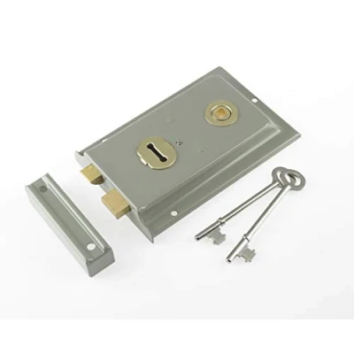 Image of Yale Locks P334 Rim Lock Grey Finish 156 x 104 mm Visi Pack