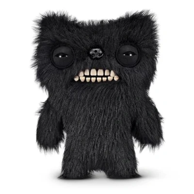 Image of Fuggler Fart Face 9 inch Assortment Series 1 (Munch Munch Black long) by ZURU, Funny Ugly Monster Plush Toy
