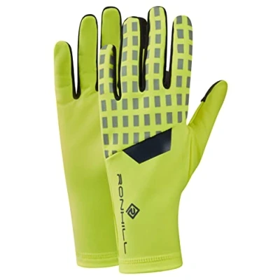 Image of Ronhill Running, Afterhours Glove, FlYel/Charcoal/Rflct, M