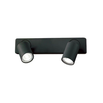 Image of Rudy Indoor Wall Lamp Spotlight 2 Lights Black, GU10