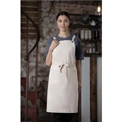 Image of Southside Cotton Canvas Bib Apron Stone
