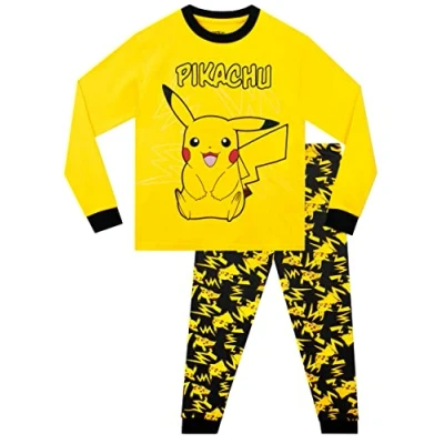 Image of Pokemon Boys Pyjamas Pikachu, Multicoloured, Age 9 10 Years