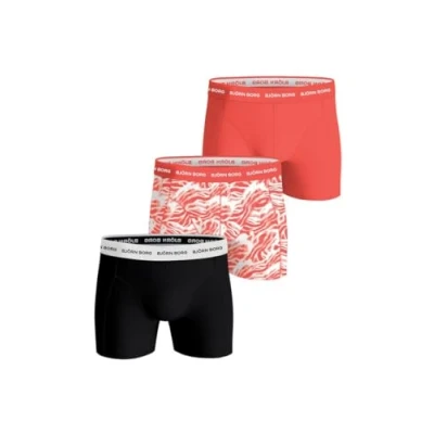 Image of Björn Borg 3 PACK Pants, Men&#039;s, Size: Large, Black/red