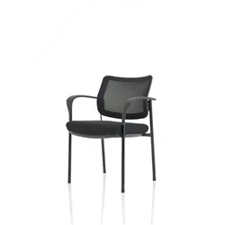 Image of Brunswick Deluxe Mesh Back Black Frame With Arms