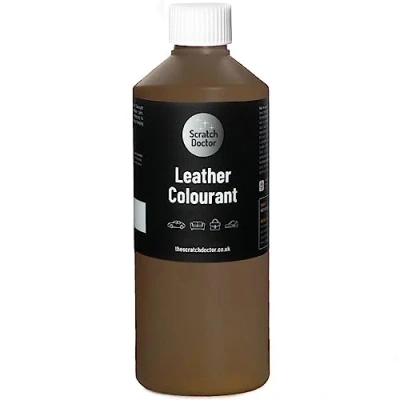 Image of Scratch Doctor Leather Colourant Restore &amp; Repair Faux Vinyl Paint for Furniture Sofas Car Seats Shoes Handbags (Camel, 250ml)