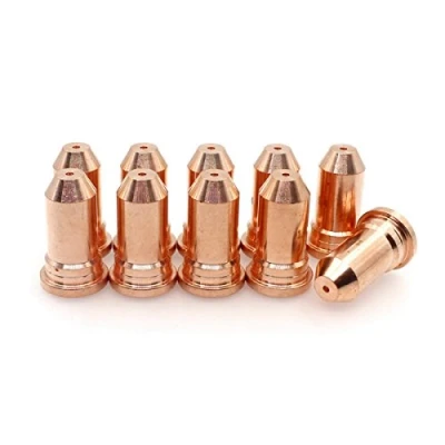 Image of 51248.14 Plasma Cutter Tips Nozzle 1.4mm 80 90A Back Striking for ESAB PT 100 Cutting Torch Pkg 10