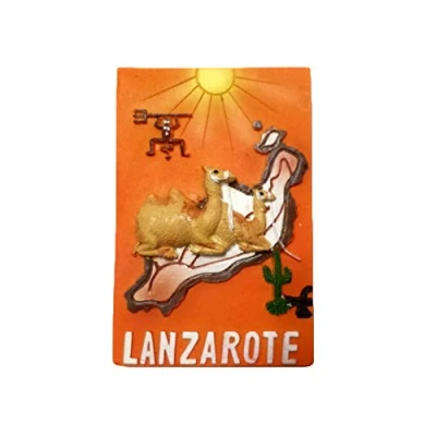 Image of 3D Lanzarote Spain Fridge Magnet Travel Sticker Souvenir,Home &amp; Kitchen Decoration,Spain Refrigerator