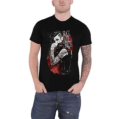 Image of Black Veil Brides T Shirt Andy BVB Inferno Band Logo Official Mens L