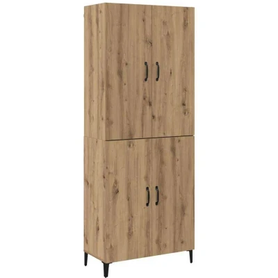 Image of vidaXL Highboard 2 pcs Artisan oak 69.5 x 34 180 cm Engineered wood