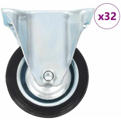 Image of vidaXL 32 pcs Fixed Casters 75 mm
