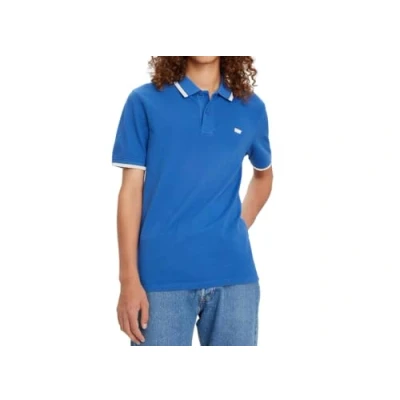 Image of Levi&#039;s Men&#039;s Slim Housemark Polo Shirt, Deja Vu Blue, S