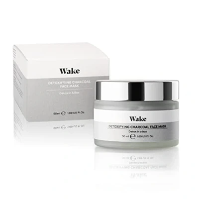 Image of Wake Skincare Detoxifying Charcoal Face Mask Blackhead Deeply Cleansing Hydrating Clay Remover Beauty All Skin Types 50ml…