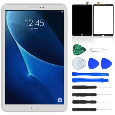 Image of NB+ Screen Replacement For Samsung Galaxy Tab A 10.1 inch SM T580 T585 Touch Digitizer Glass Pre Installed Adhesive White (Not LCD display)