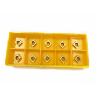 Image of Ruimou 10pcs Carbide Coating Inserts,CCMT060204 Cutter Lathe Milling Inserts, for Coated CNC Replacement Inserts