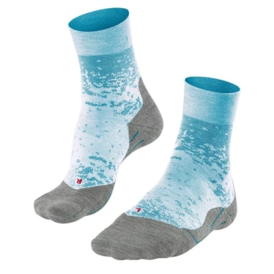 Image of Falke RU Endurance Socks Size 6 8 Blue for Men Enhanced Comfort and Performance Runners