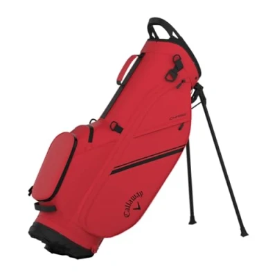 Image of Callaway Golf Chase Lightweight Stand Bag, 2025, Red/Black