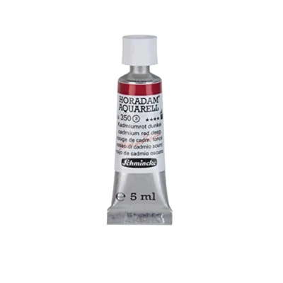 Image of Schmincke HORADAM® AQUARELL finest artists&#039; watercolours, cadmium red dark 5 ml