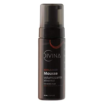 Image of Curl activating volumising foam Natural&amp;Amazing DIVINA BLK for curly hair with extracts of goji (150ml)